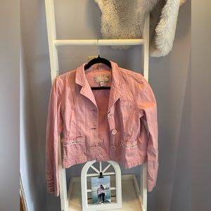 PLUGG youth pink light Jean jacket